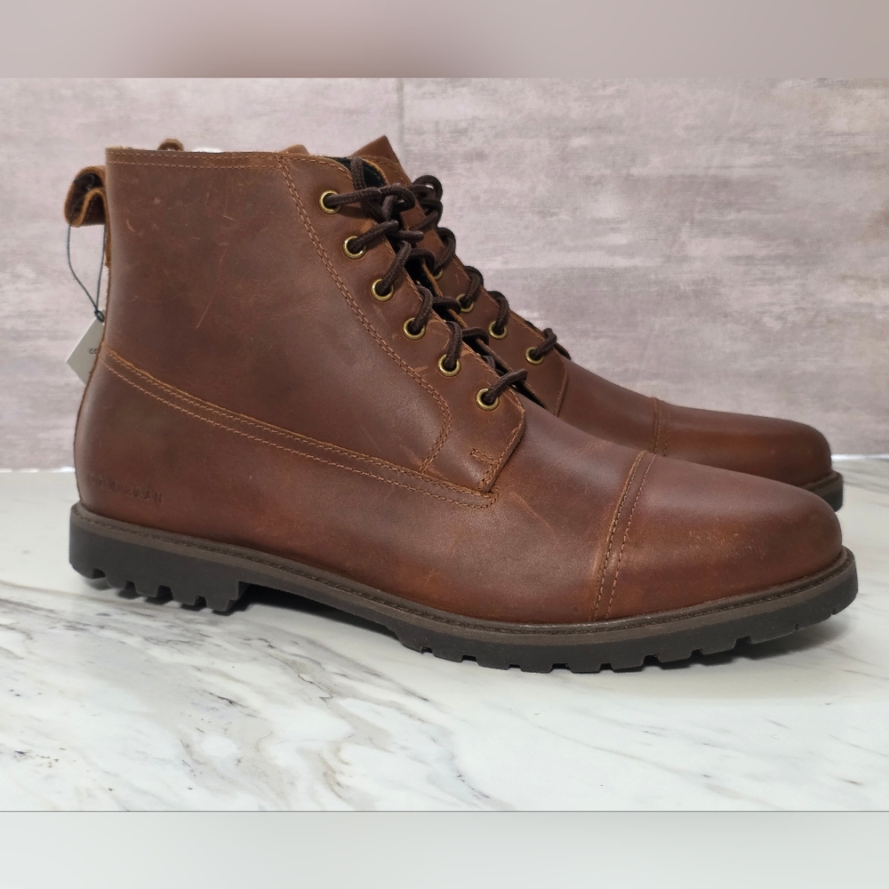 Brown Leather Men's Boots - Picture 4 of 7